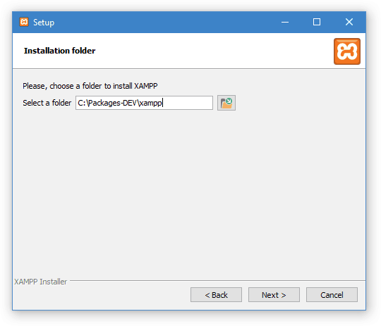 Cài Đặt Xampp Trên Windows - Xampp Setup - Select Installation folder